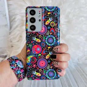 Black Paisley Case For Samsung Galaxy