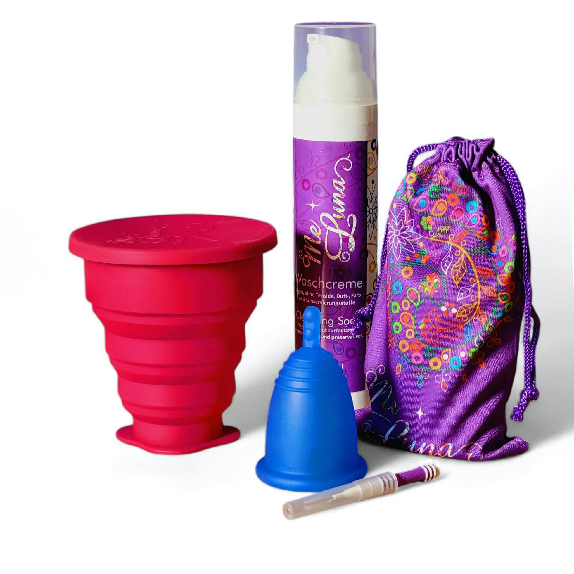 BLUE Menstrual Cup Kit - Microwave Disinfection
