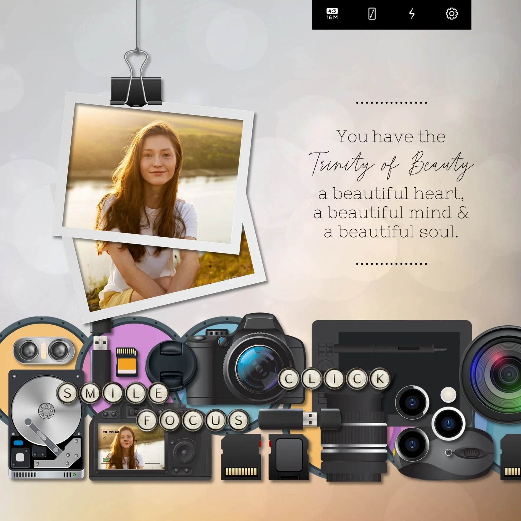 Camera Crazy Hanging Frames Digital Scrapbook Kit