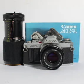 Canon AV-1 with FD 50mm f/1.8 & 80-205mm f/4.5