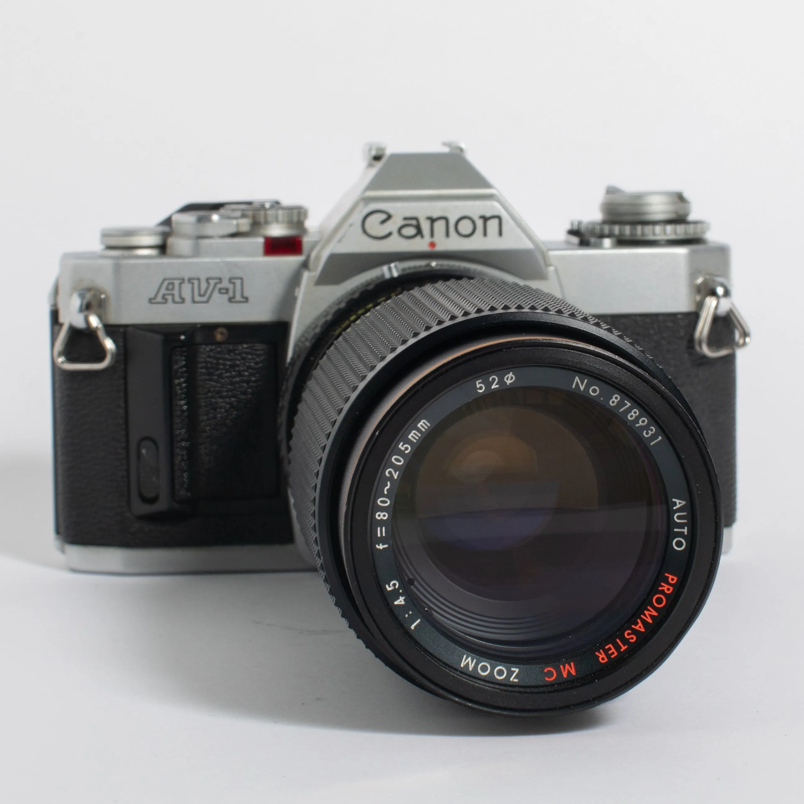 Canon AV-1 with FD 50mm f/1.8 & 80-205mm f/4.5