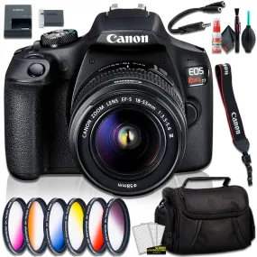 Canon EOS Rebel T7 DSLR Camera with 18-55mm DC III Lens, Camera, and Graduated Color Filter Kit