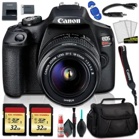 Canon EOS Rebel T7 DSLR Camera with 18-55mm DC III Lens, Camera Bag and 32gb Memory Card Kit