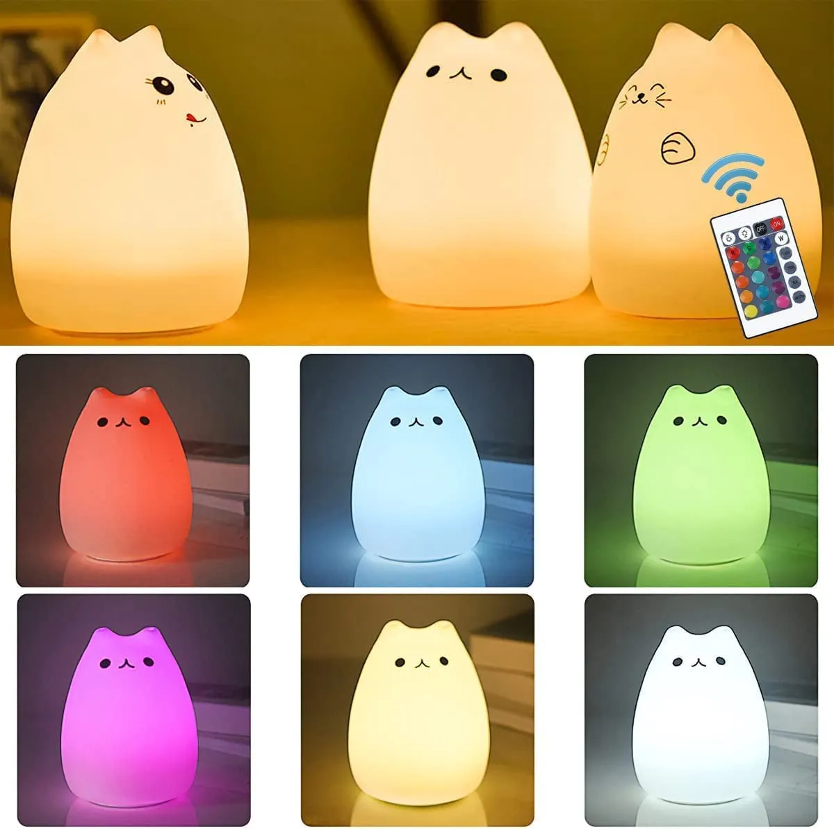 Cat Lamp Light for Kids