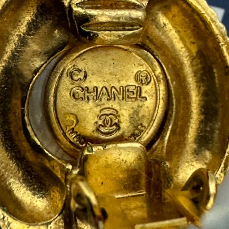 Chanel Gold Clip-On Earrings