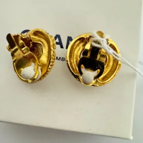 Chanel Gold Clip-On Earrings