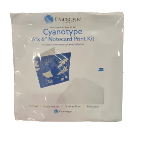 Cyanotype // 6"x6" Notecard Print Kit