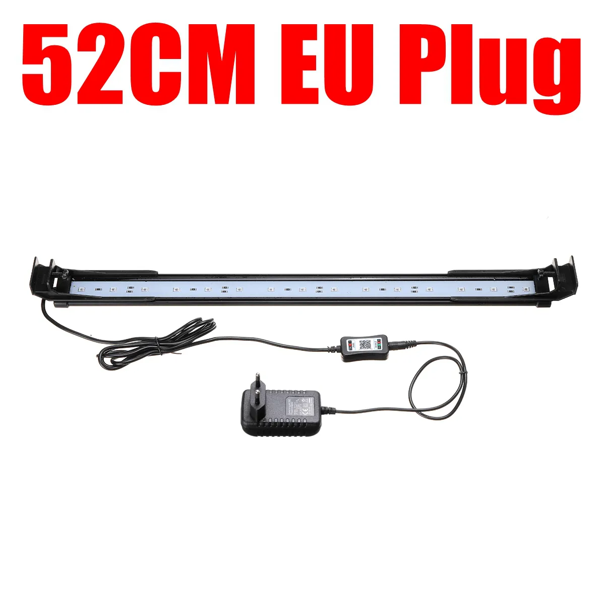Dimmable 52CM 16W Bluetooth APP Controlled RGB LED Aquarium Lighting Adjustable Top Light Suitable for Aquarium/Fish Tank