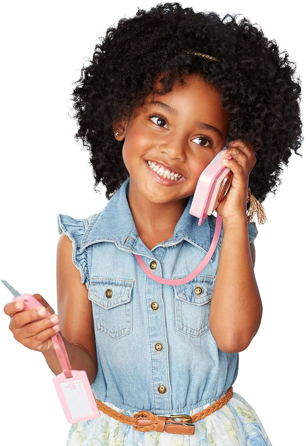 Disney Princess Style Collection On-The-Go Play Smartphone with Led Lights, Sounds & Cross Body Strap for Girls Ages 3 