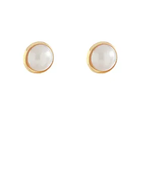 Dome Pearl Clip-On Earrings