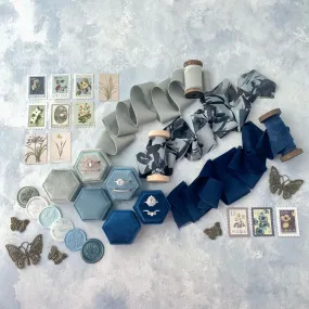 Dusty Blue, Navy & Sage Green Styling Kit