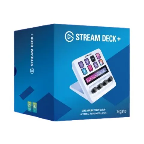 Elgato 直播 Stream Deck PLUS - 可調節支架、進階自定義