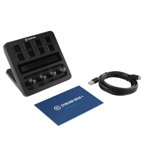 Elgato 直播 Stream Deck PLUS - 可調節支架、進階自定義
