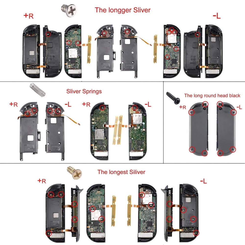 eXtremeRate Purple Blue Chameleon Replacement ABXY Direction Keys SR SL L R ZR ZL Trigger Buttons Springs, Full Set Buttons Repair Kits with Tools for NS Switch JoyCon & OLED JoyCon - JoyCon Shell NOT Included - AJ201