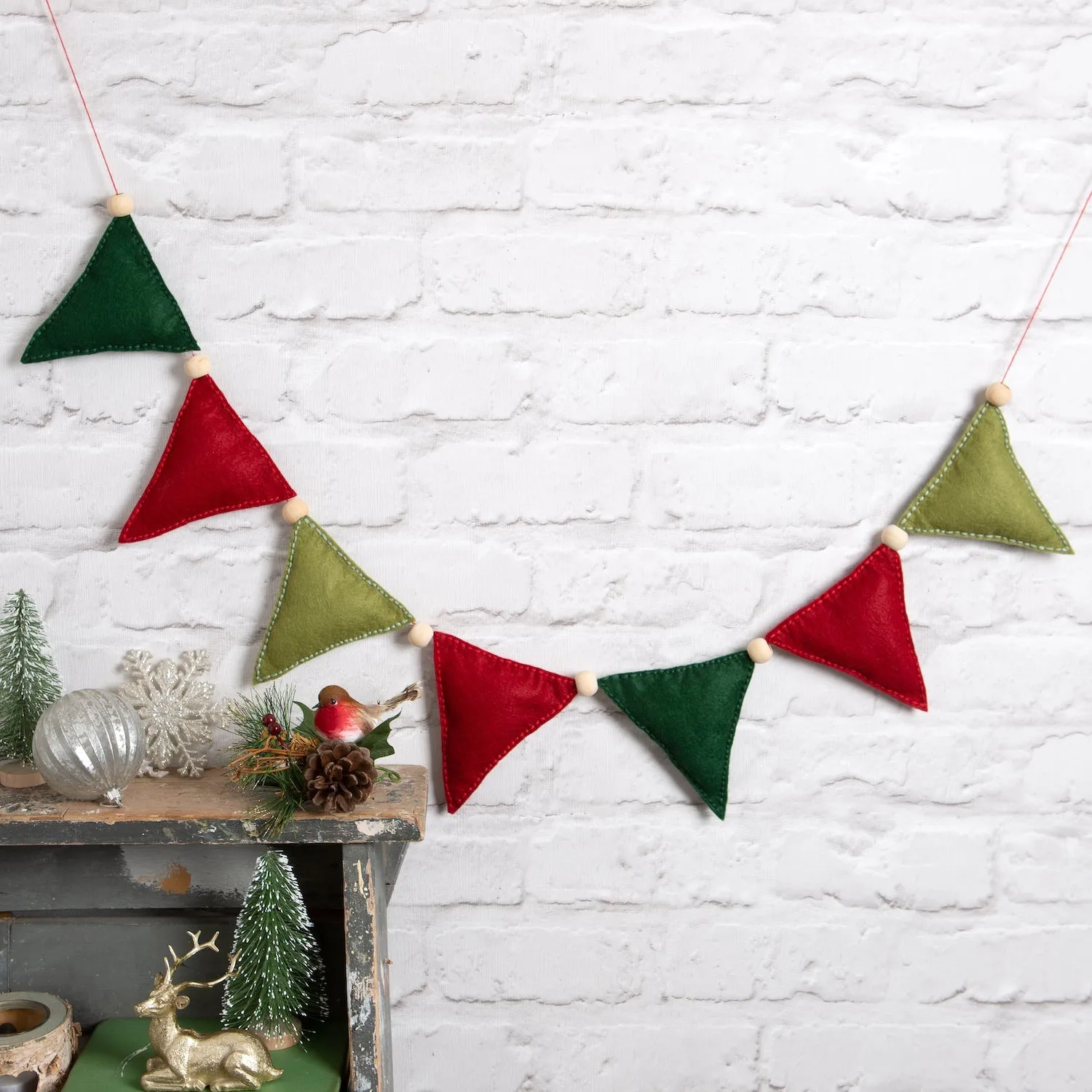 Felt Craft Kit - Christmas Flag Garland