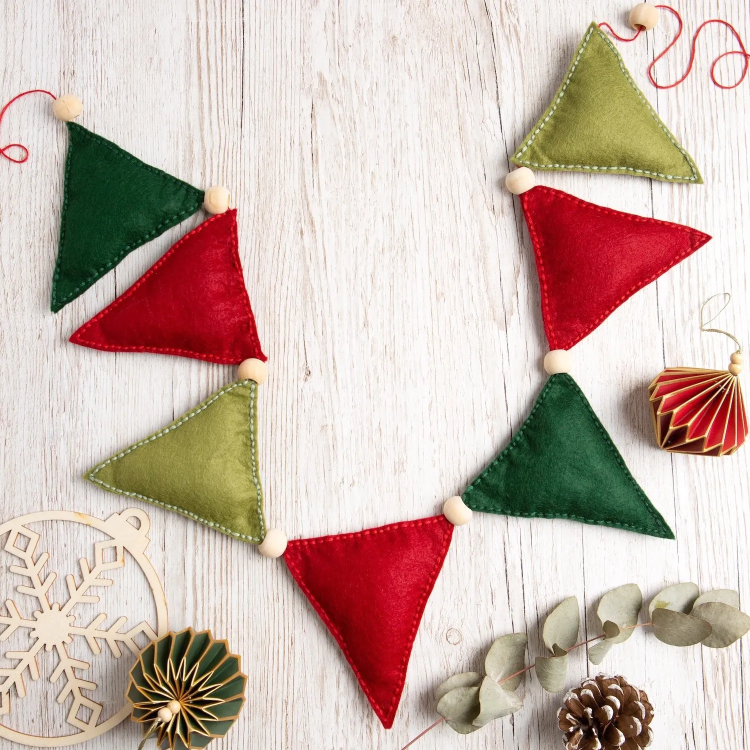 Felt Craft Kit - Christmas Flag Garland