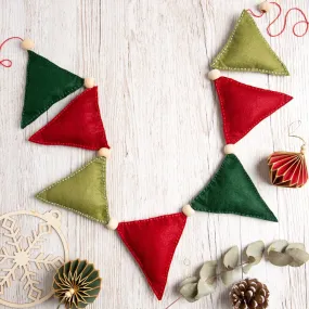 Felt Craft Kit - Christmas Flag Garland