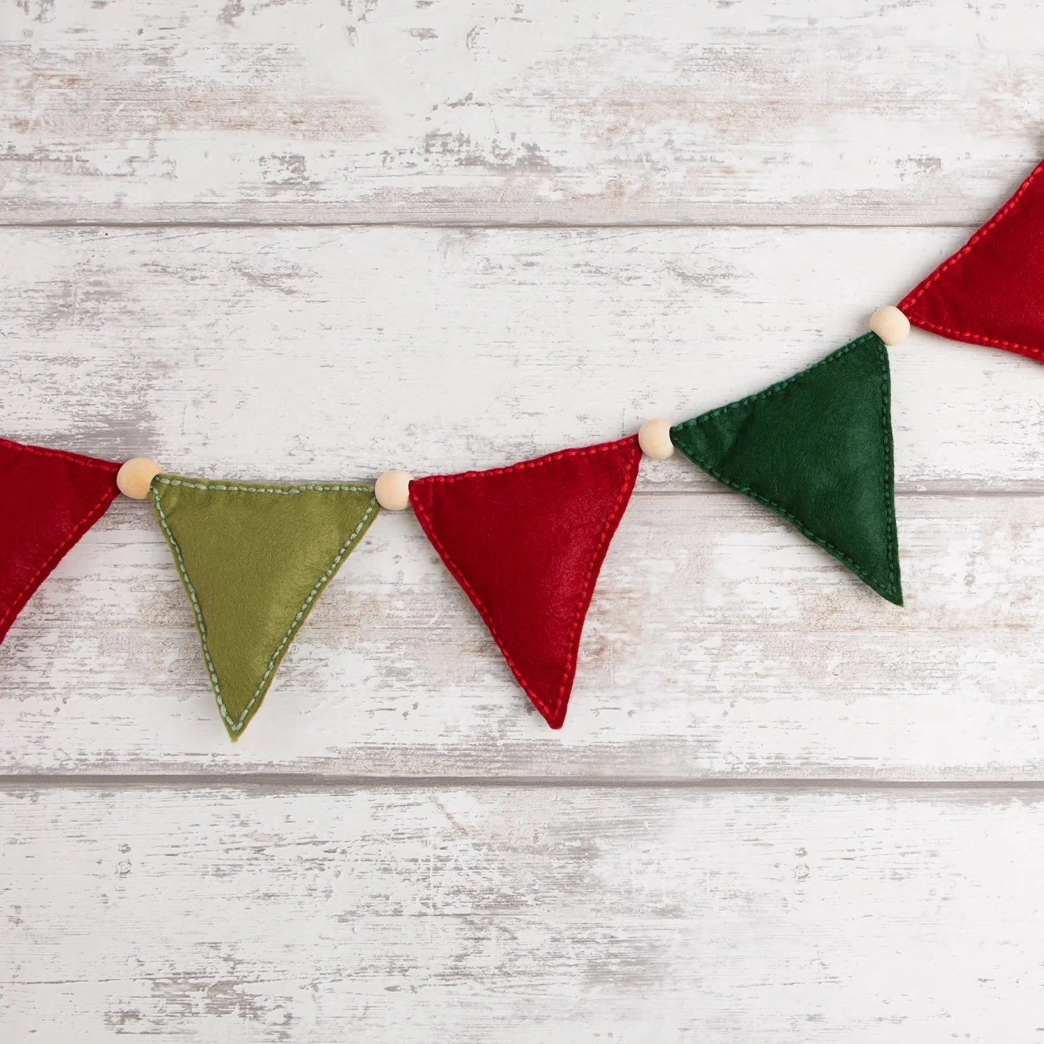 Felt Craft Kit - Christmas Flag Garland