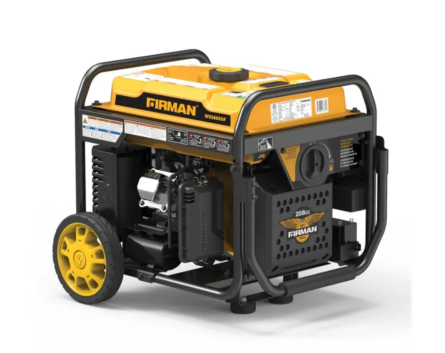 Firman W03663OF Generator 3650W/4200W 50 Amp Electric Start With CO Alert New
