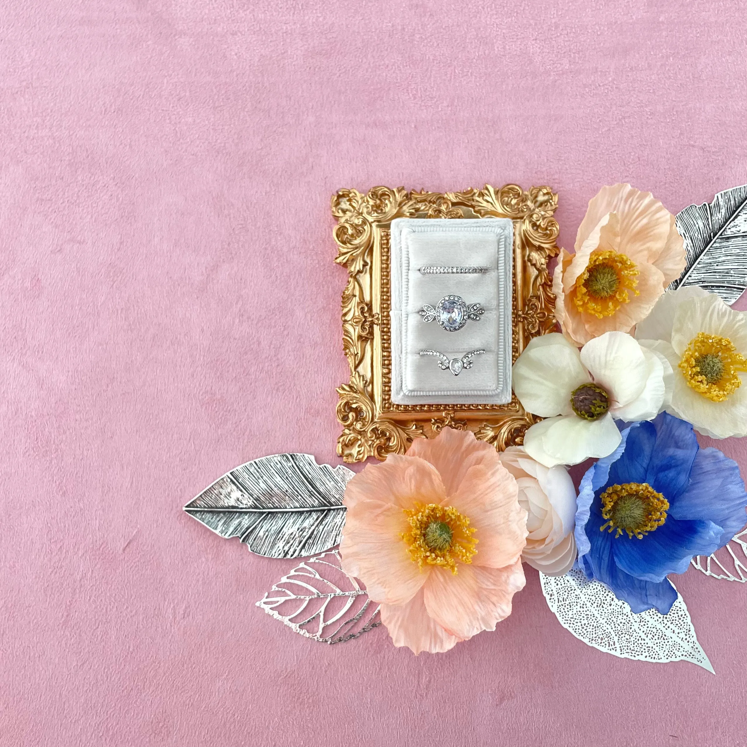 Flat Lay Prop Antique Gold Styling Frame