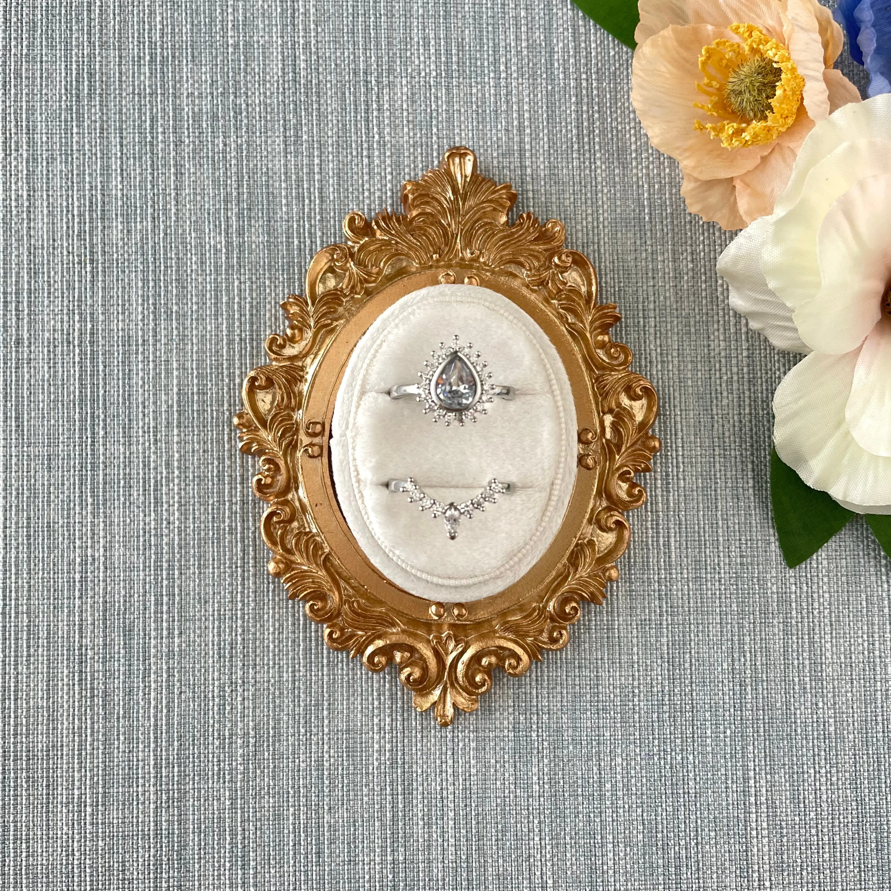 Flat Lay Prop Antique Gold Styling Frame