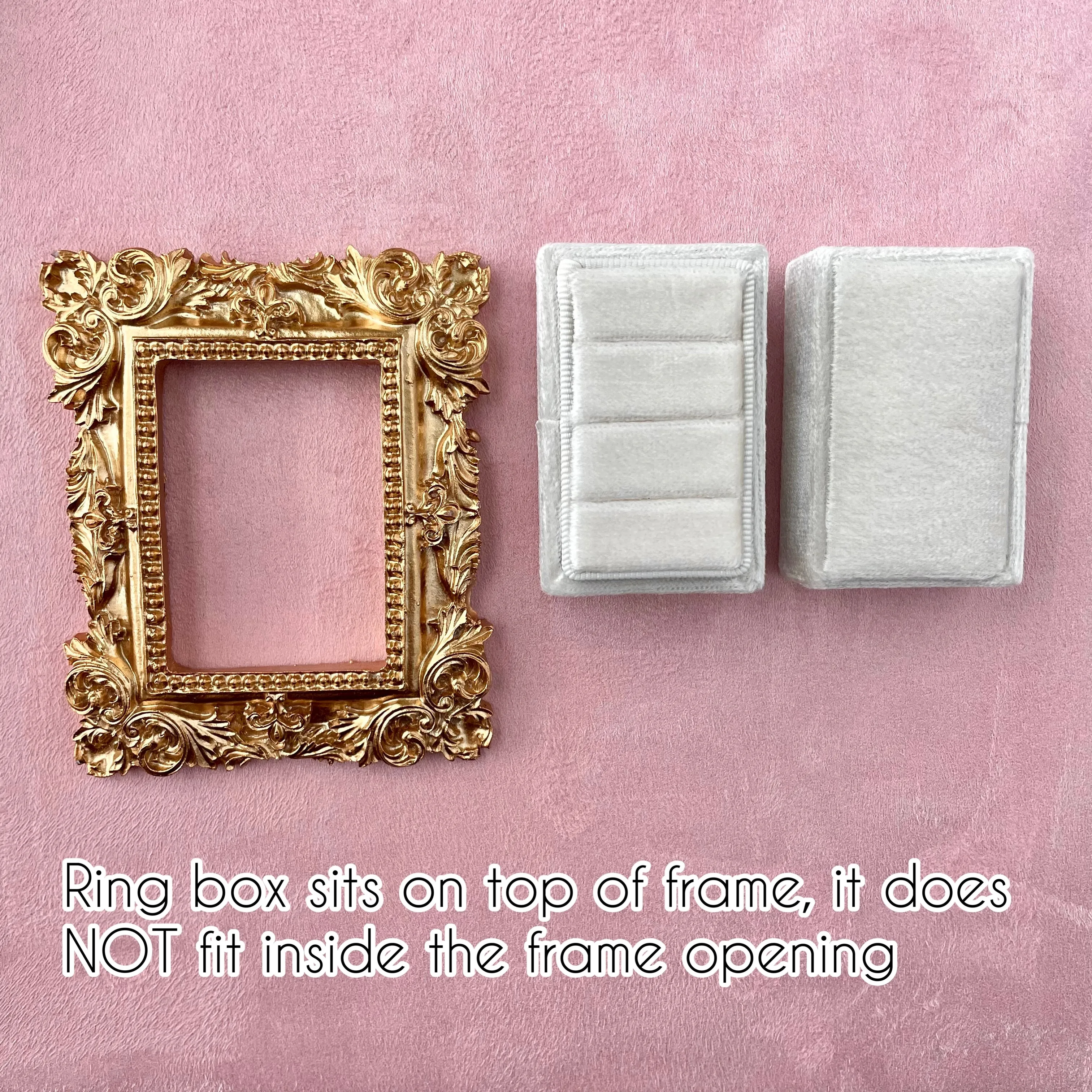 Flat Lay Prop Antique Gold Styling Frame