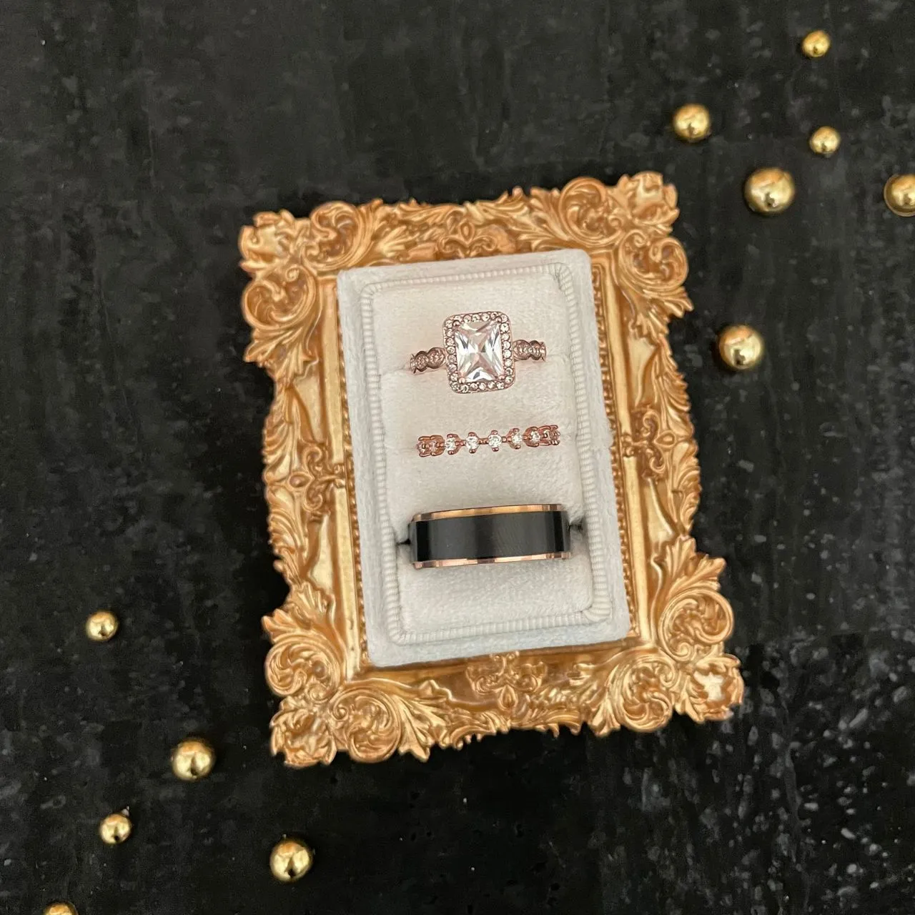 Flat Lay Prop Antique Gold Styling Frame