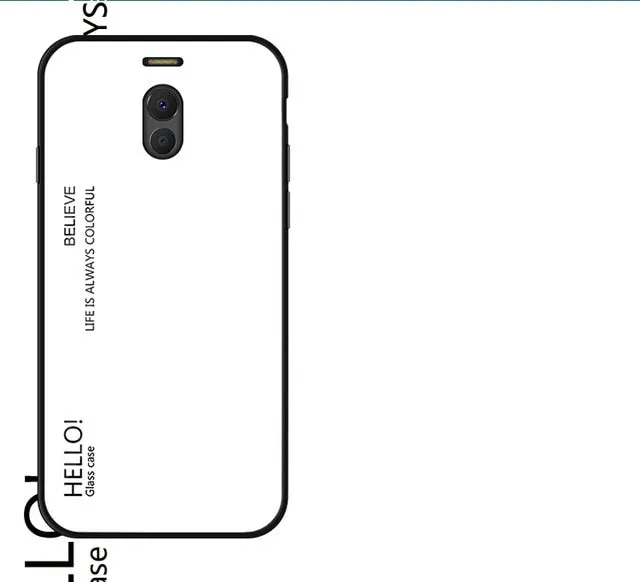 Fo Meizu M6 Note Case Luxury Hard Tempered Glass Fashion Gradient Protective Back Cover case For Meizu Note 6 full cover shell