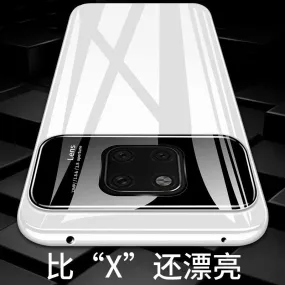 For Huawei Mate 20 Pro Case Luxury Matte Hard PC Tempered Glass Protective Back Cover Case for huawei mate 20 20pro phone shell