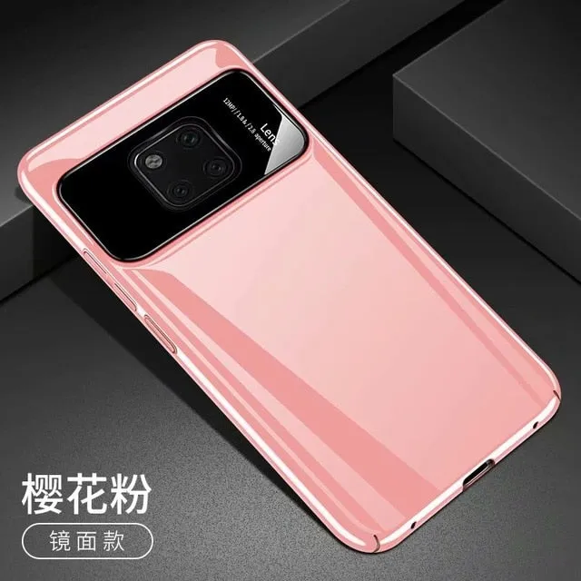 For Huawei Mate 20 Pro Case Luxury Matte Hard PC Tempered Glass Protective Back Cover Case for huawei mate 20 20pro phone shell