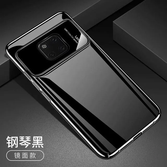 For Huawei Mate 20 Pro Case Luxury Matte Hard PC Tempered Glass Protective Back Cover Case for huawei mate 20 20pro phone shell