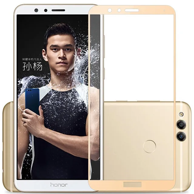 full cover Screen Protector Toughened Glass For Huawei honor 7x 9H Tempered glass For honor 7 X screen protective 7x black white