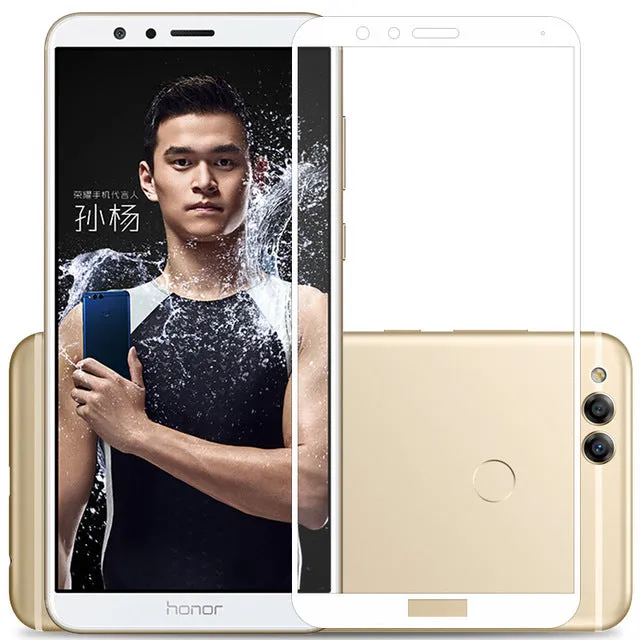 full cover Screen Protector Toughened Glass For Huawei honor 7x 9H Tempered glass For honor 7 X screen protective 7x black white
