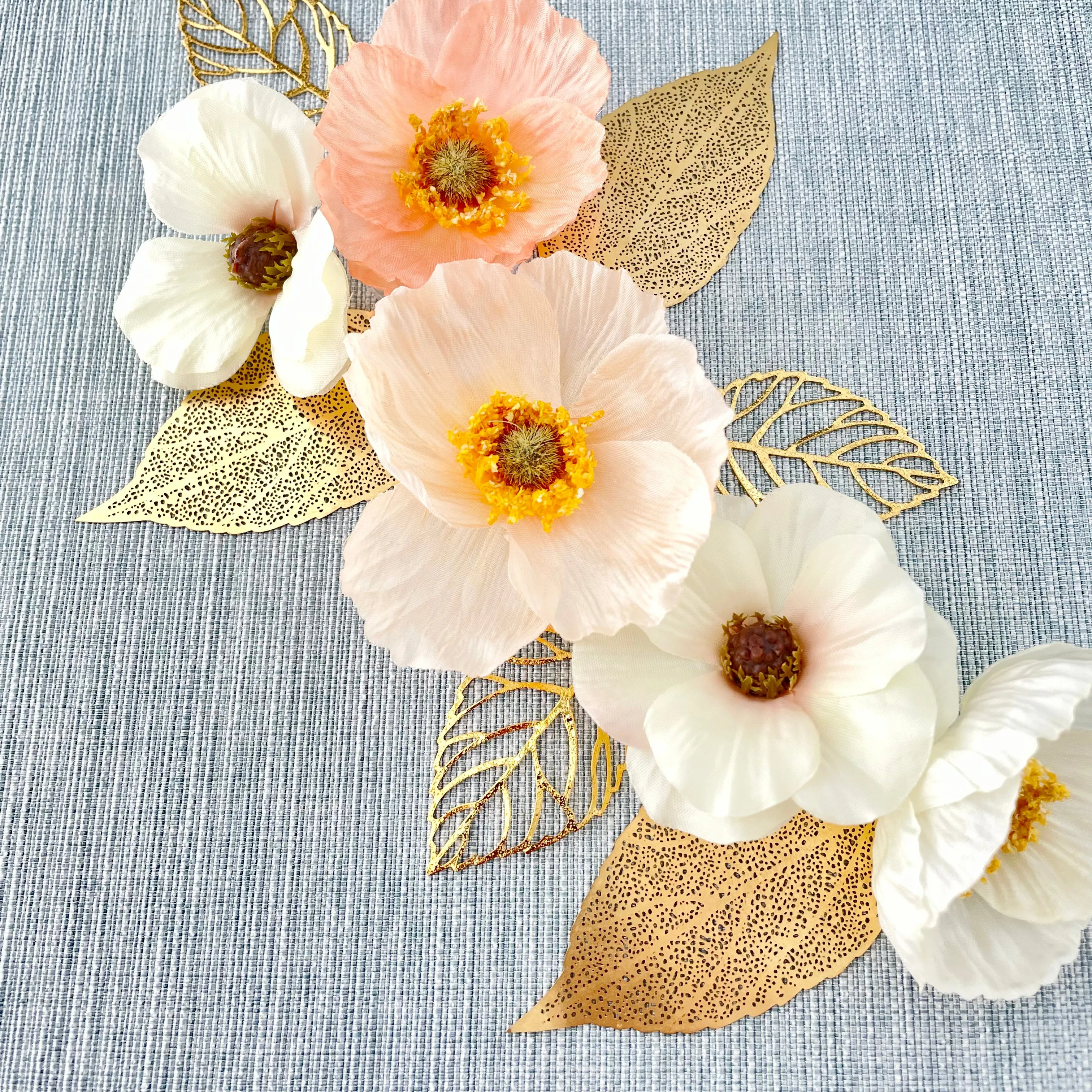 Golden Styling Leaves Flat Lay Props ~ MUST HAVE