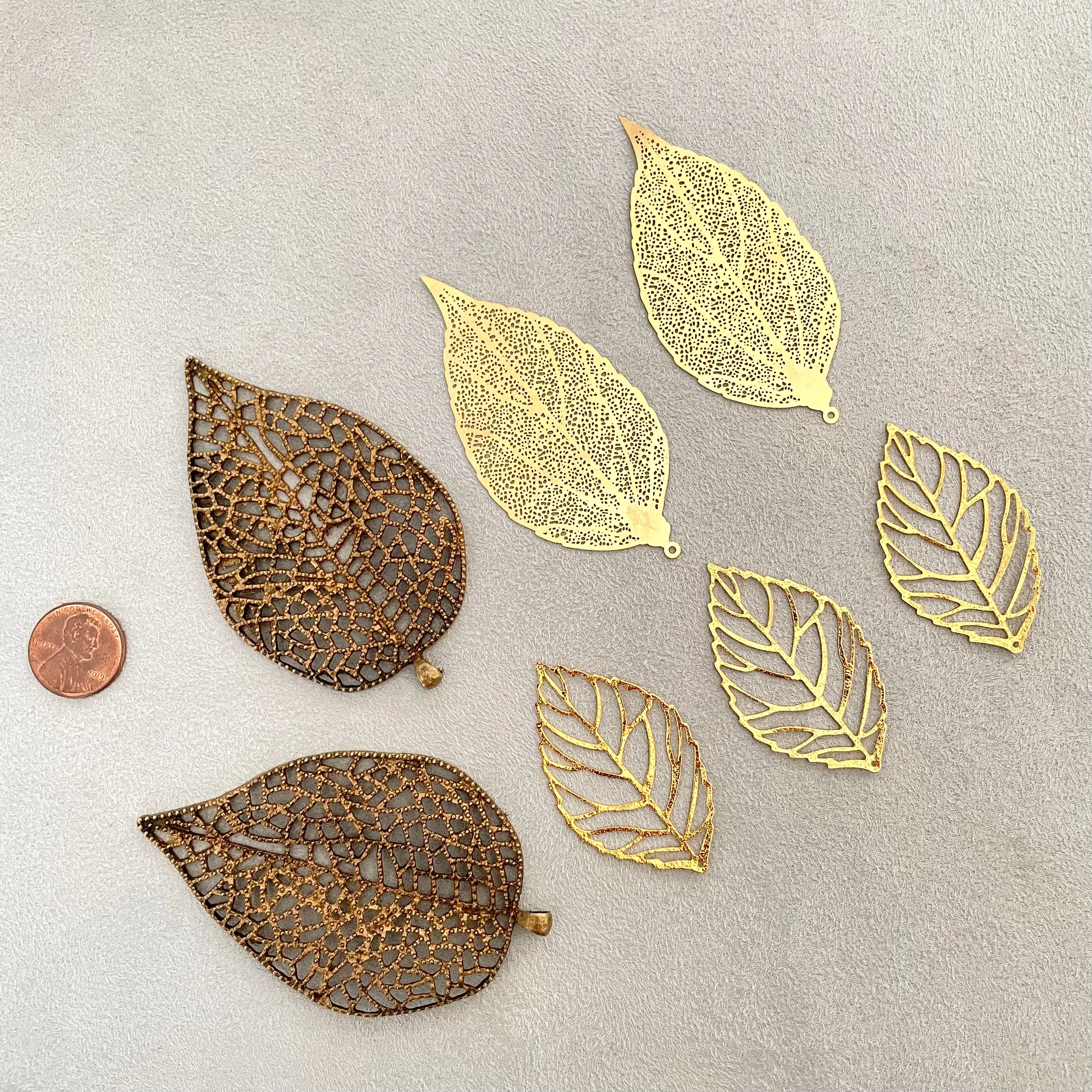 Golden Styling Leaves Flat Lay Props ~ MUST HAVE