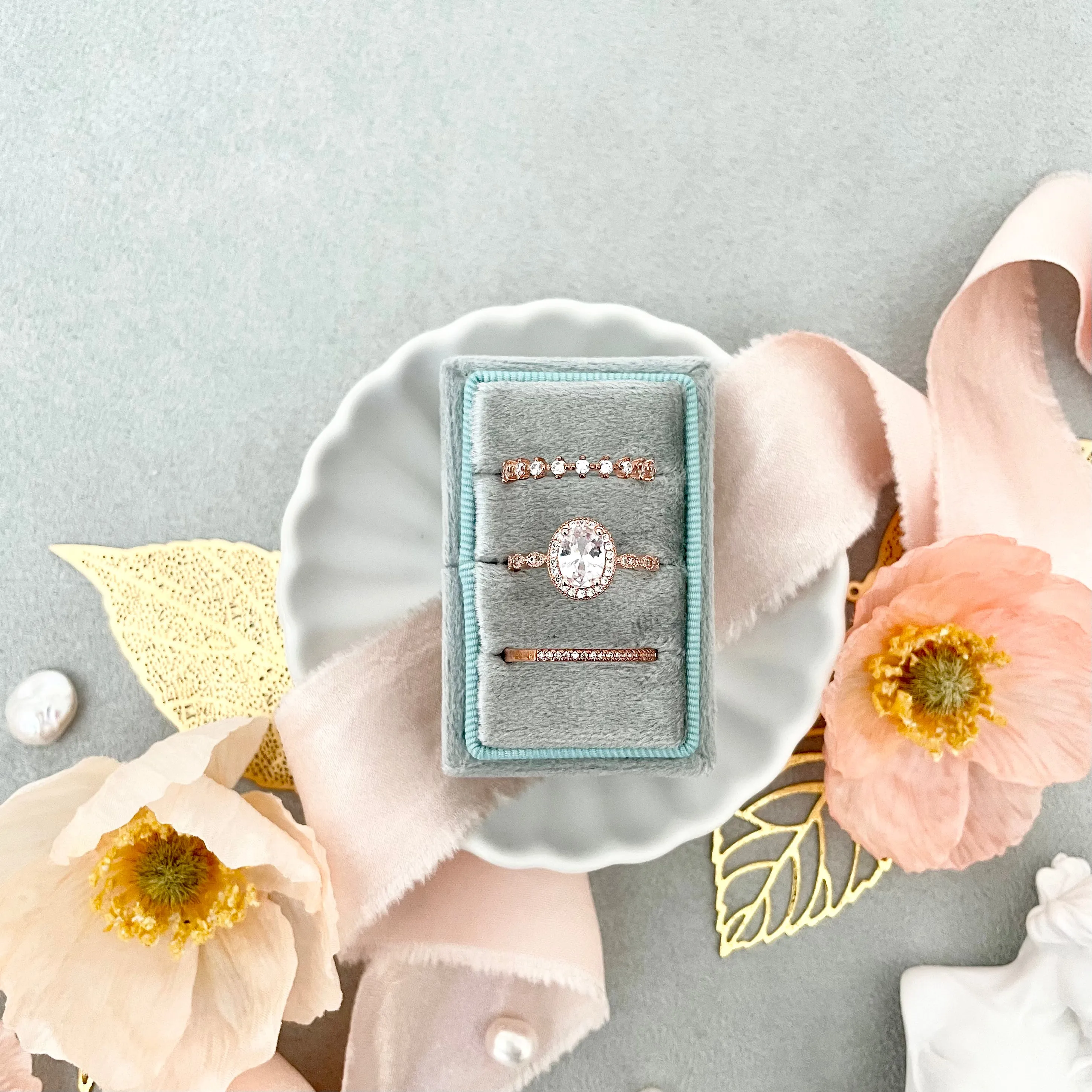Golden Styling Leaves Flat Lay Props ~ MUST HAVE