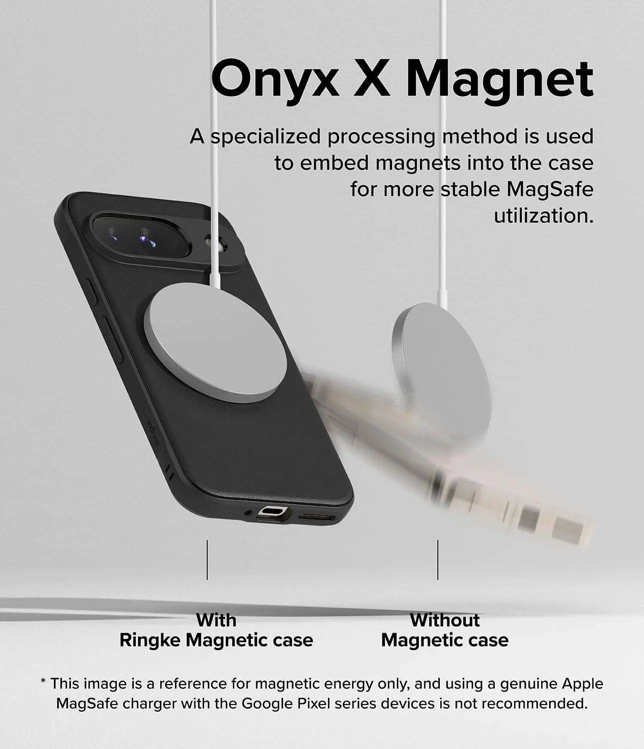 Google Pixel 9 Back Cover Case | Onyx Magnetic - Black