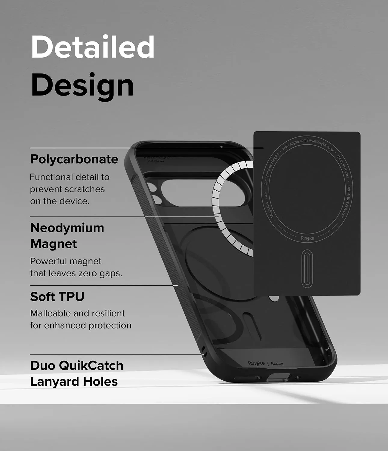 Google Pixel 9 Pro Back Cover Case | Onyx Magnetic - Black