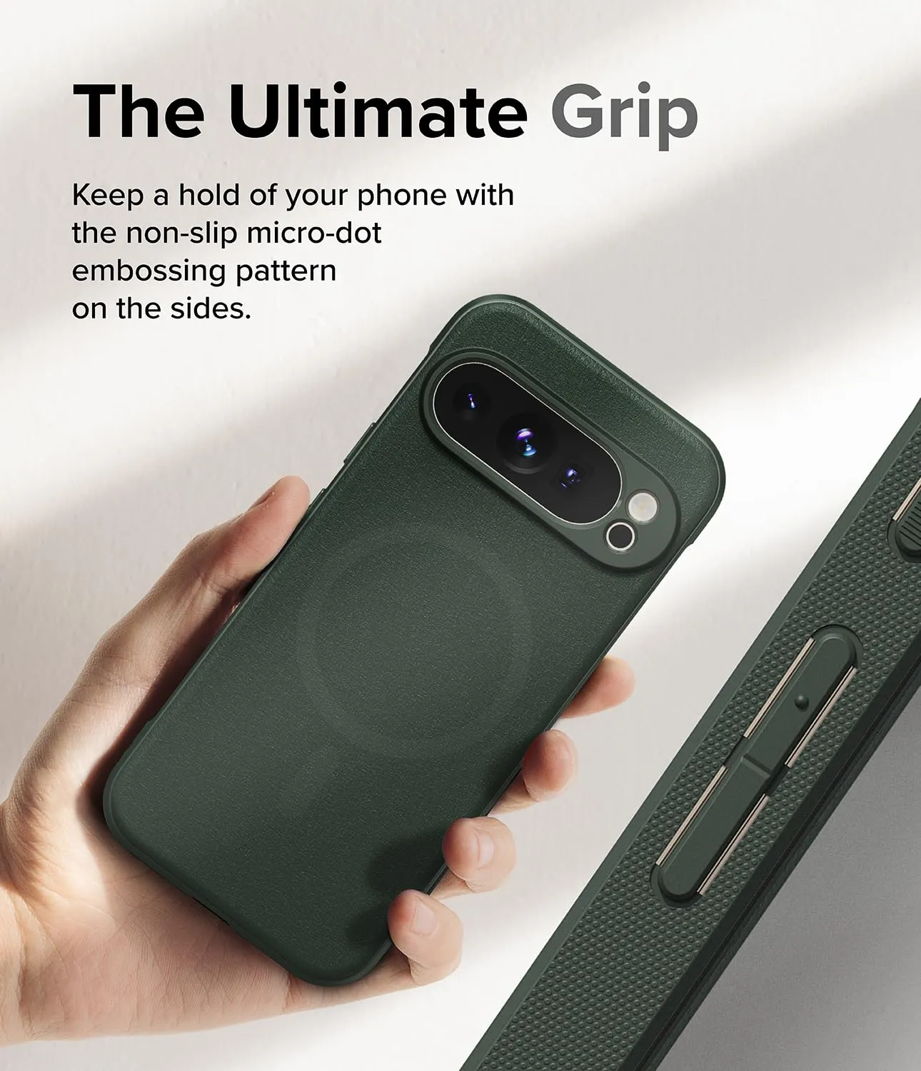 Google Pixel 9 Pro Back Cover Case | Onyx Magnetic - Dark Green