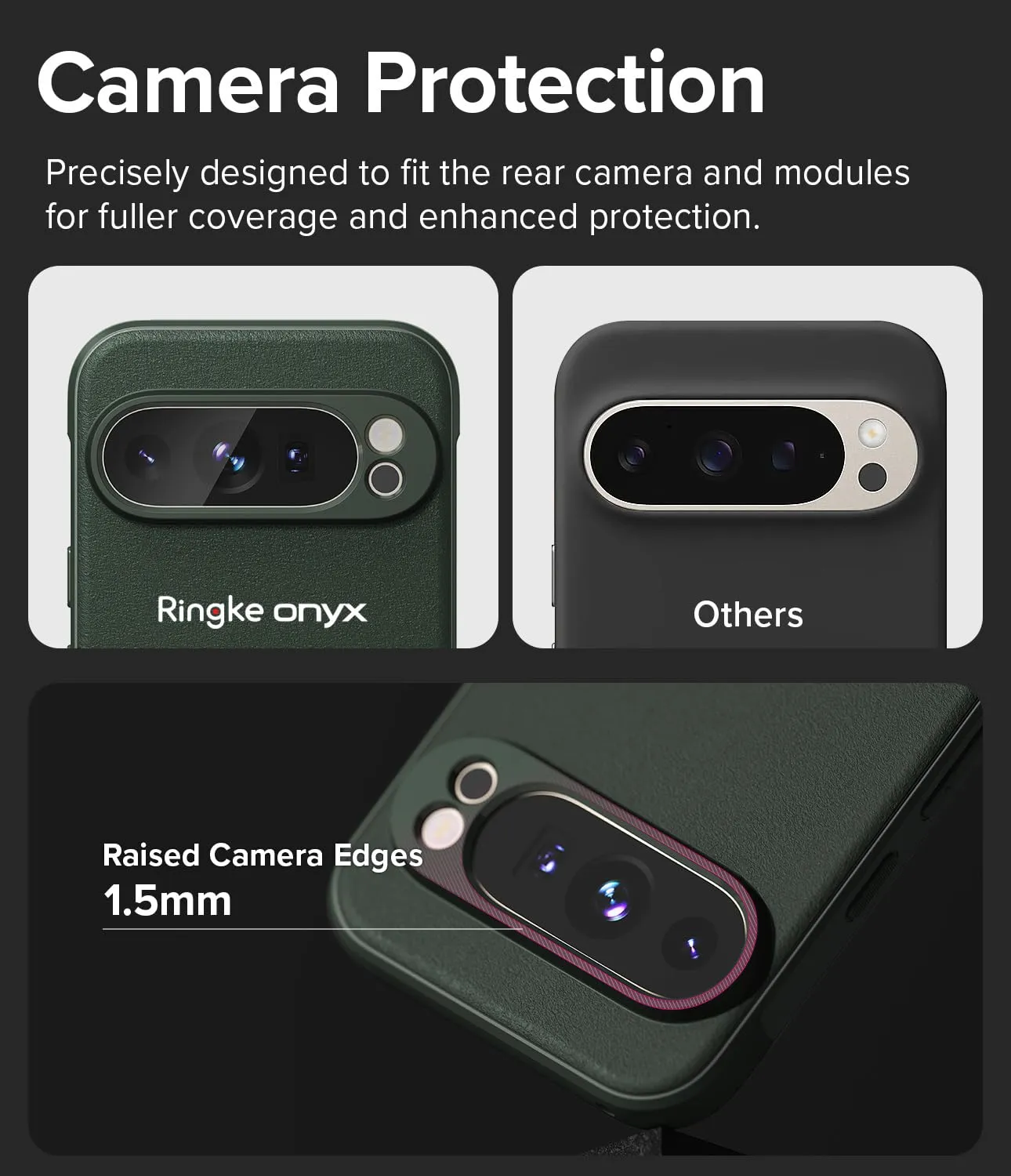 Google Pixel 9 Pro Back Cover Case | Onyx Magnetic - Dark Green