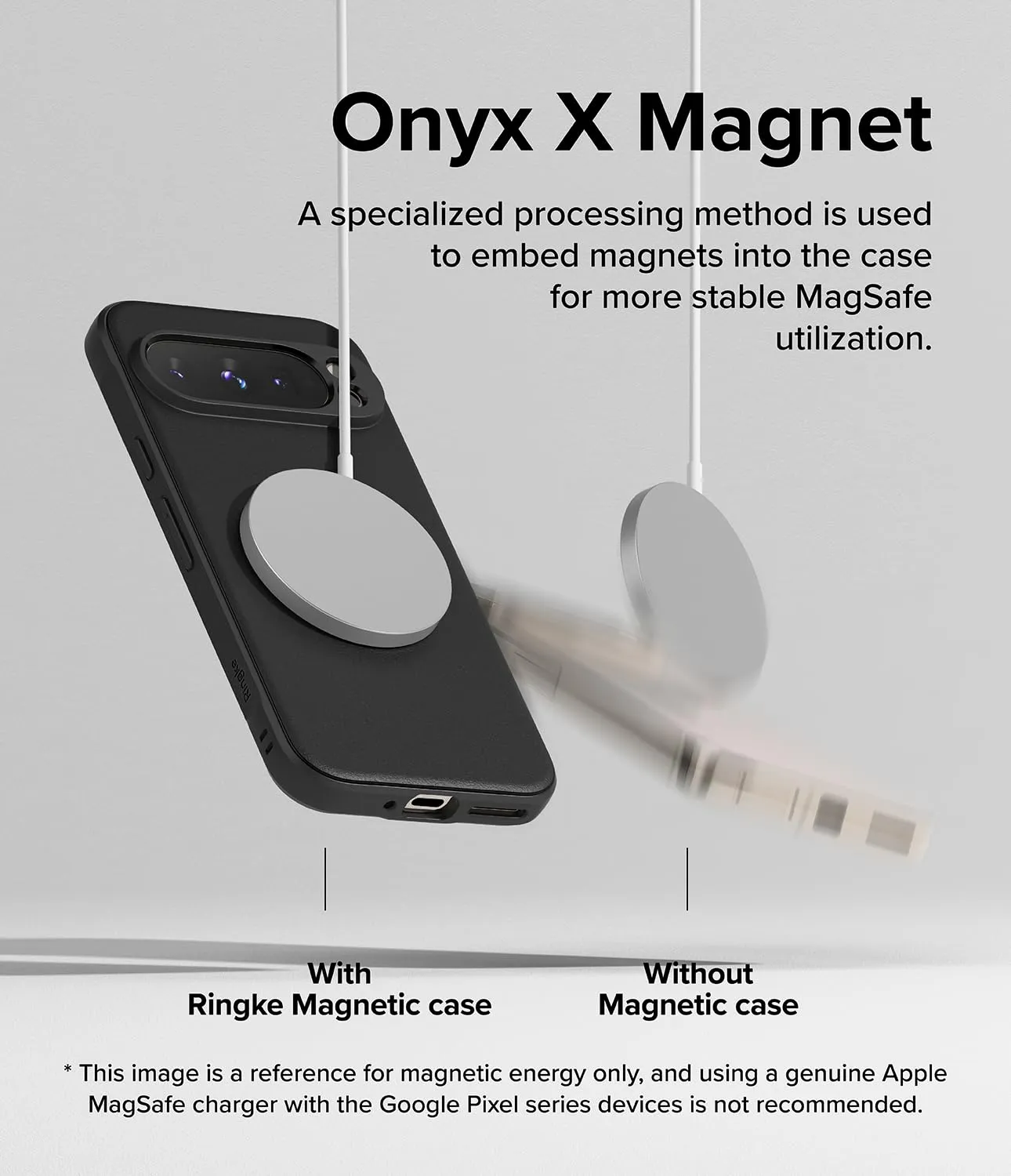 Google Pixel 9 Pro XL Back Cover Case | Onyx Magnetic - Black
