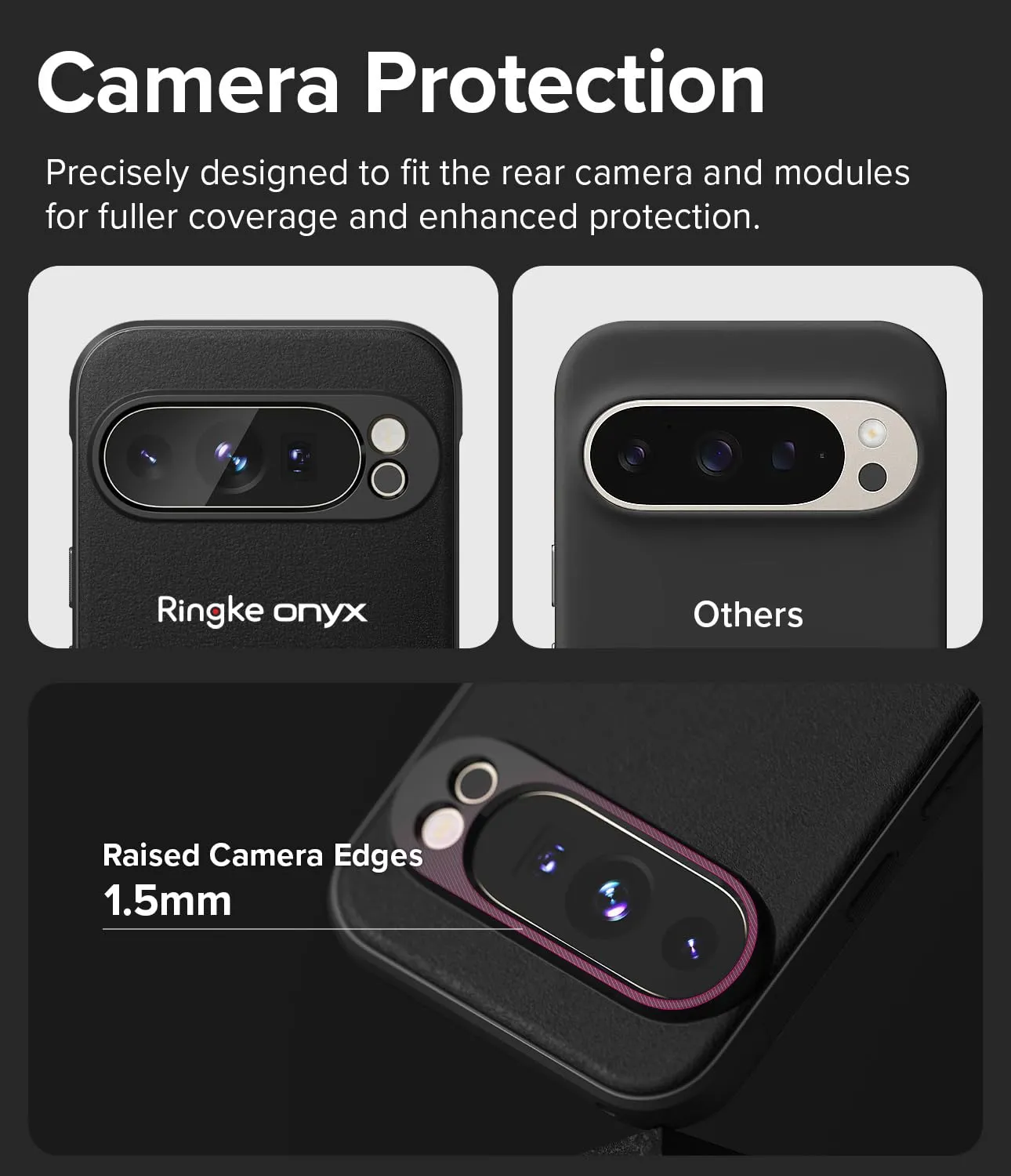 Google Pixel 9 Pro XL Back Cover Case | Onyx Magnetic - Black