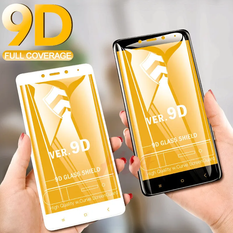 H&A 9D Full Cover Tempered Glass For Xiaomi Redmi Note 5 6 Pro Protective Glass Redmi 4X 5A 6A 5 Plus 6 Pro S2 Screen Protector