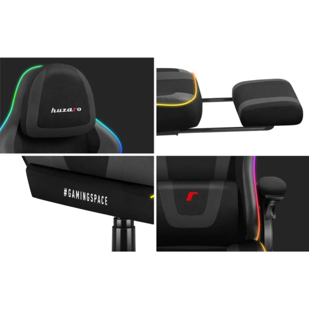 Huzaro Force 4.6 Black Mesh RGB Smart Gaming Chair