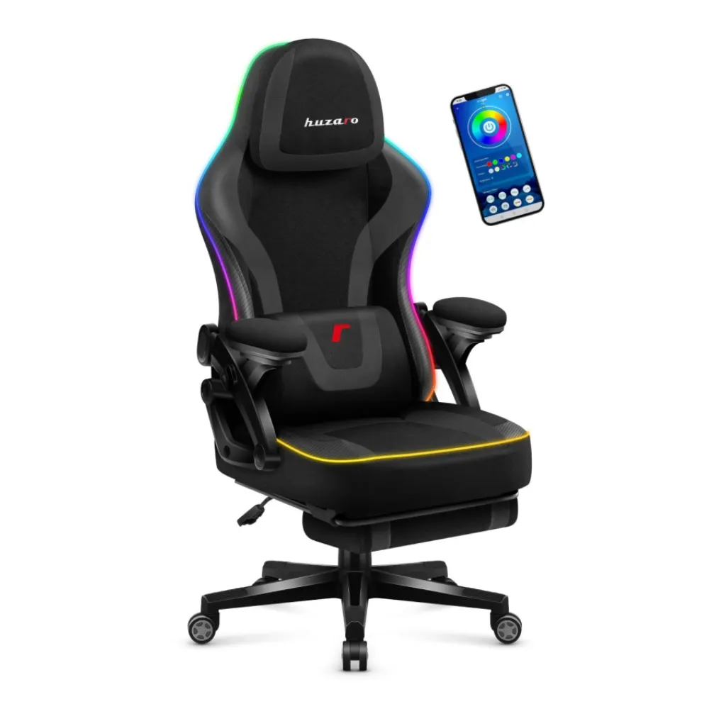 Huzaro Force 4.6 Black Mesh RGB Smart Gaming Chair