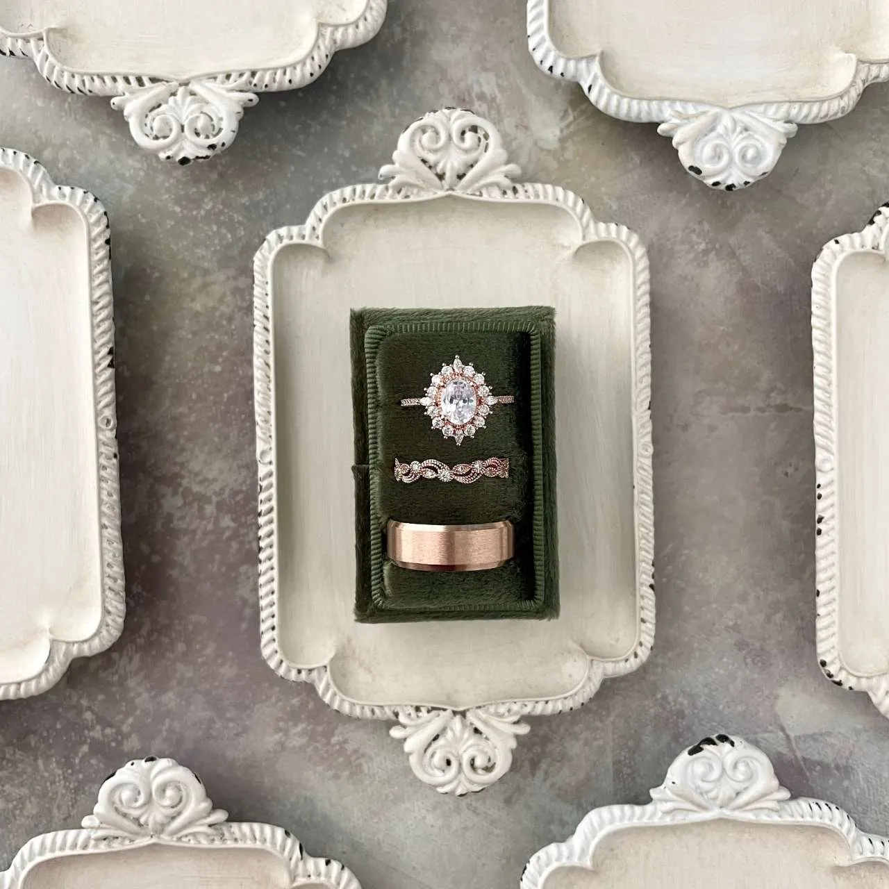 Ivory Small Tray Vintage Inspired