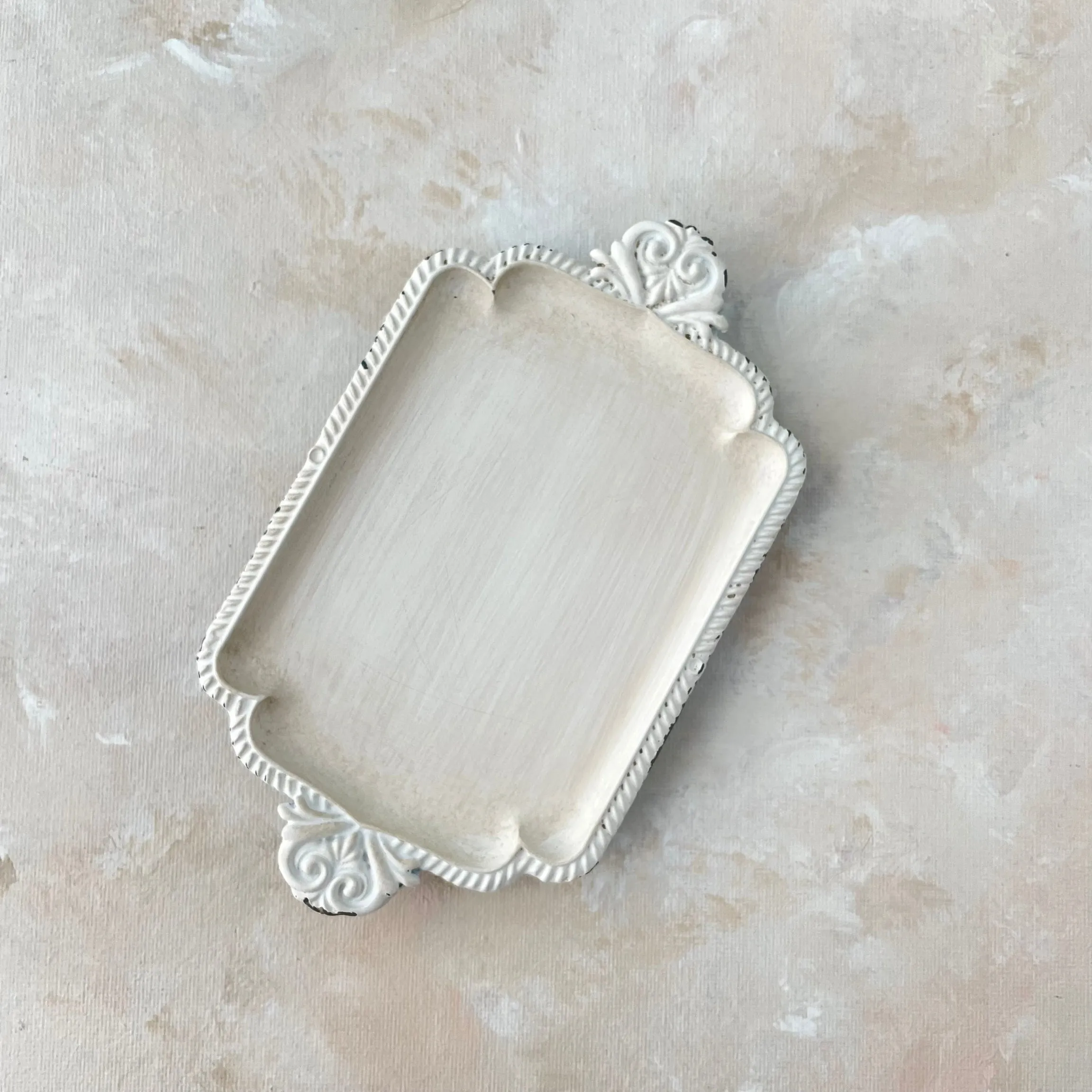 Ivory Small Tray Vintage Inspired