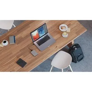 LaCie Mobile Drive Secure STLR2000400 2 TB Portable Hard Drive - 2.5" External - Space Gray - USB 3.2 (Gen 1) Type C