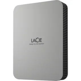 LaCie Mobile Drive Secure STLR2000400 2 TB Portable Hard Drive - 2.5" External - Space Gray - USB 3.2 (Gen 1) Type C