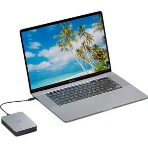 LaCie Mobile Drive Secure STLR2000400 2 TB Portable Hard Drive - 2.5" External - Space Gray - USB 3.2 (Gen 1) Type C